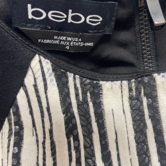 BEBE PEPLUM DRESS NEVER WORN EUC - Picture 3 of 10